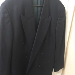 Yves Saint Laurent Double Breasted Navy Sport Coat